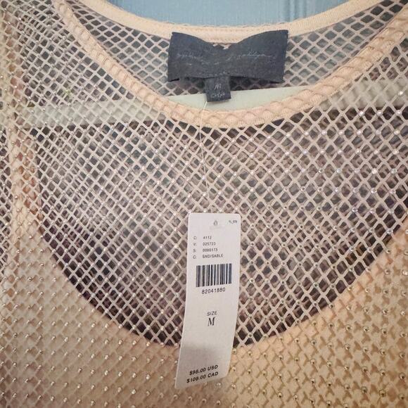 Anthropologie Sequin Sparkle Mesh Blouse - Picture 8 of 10